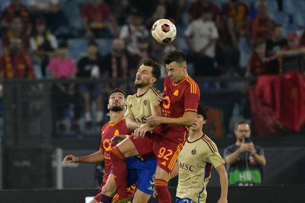 Stephan El Shaarawy (AS Roma); during the UEFA Europa League 2023-2024 football match between AS Roma and Servette FC at the Olympic Stadium in Rome on 05 October 2023.  Copyright: xFabrizioxCorradetti IPAxSportx x xx IPA_40797472 IPA_IPA40797472