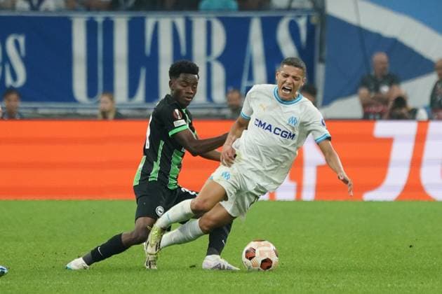 Amine Harit (Olympique de Marseille) FOOTBALL : Olympique de Marseille vs Brighton - Europa League - Phase de groupe - Marseille - 05 10 2023 NorbertScanella Panoramic 