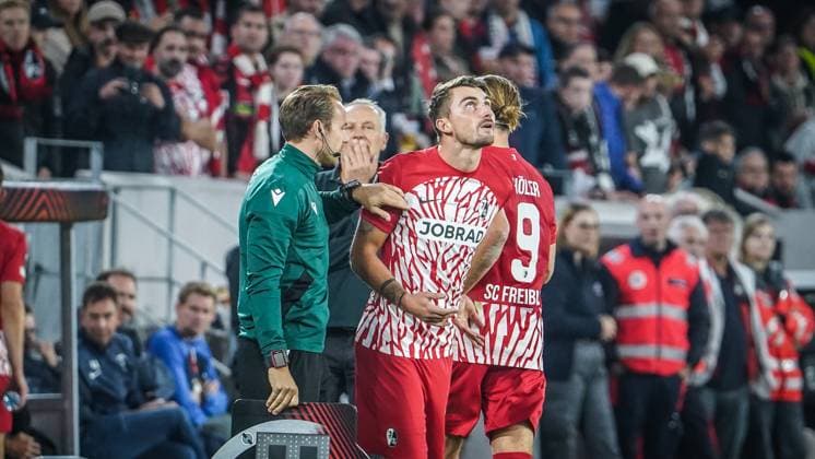 Maximilian Philipp SC Freiburg 26 at substitution 05 10 2023 Freiburg im Breisgau, Baden Württemberg, Germany, Europe UEFA EUROPA LEAGUE 2023 2024 Football Men SC FREIBURG vs West Ham United FC Europa Park Stadium