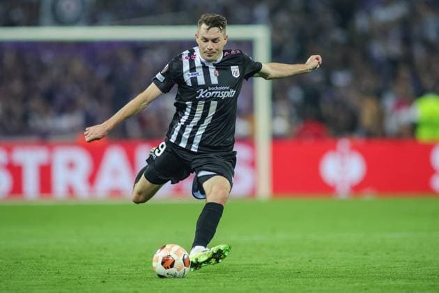 SOCCER - UEFA EL, Toulouse vs LASK TOULOUSE,FRANCE,05.OCT.23 - SOCCER - UEFA Europa League, group stage, Toulouse FC vs Linzer ASK. Image shows Florian Flecker (LASK).  GEPAxpictures xManuelxBinder