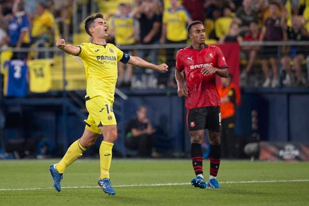 Europa League Group F, Villarreal CF v Stade Rennais FC VILLARREAL, OCTOBER 5: Manu Trigueros of Villarreal CF celebrates after scoring his team s first goal during the UEFA Europa League group F match between Villarreal CF and Stade Rennais FC at estadio de la Ceramica in Villarreal on October 5, 2023. (Photo by Photo Players Images) Villarreal Estadio de la Ceramica Castellon Spain Copyright: xJosexTorresx xPhotoxPlayersxImagesx