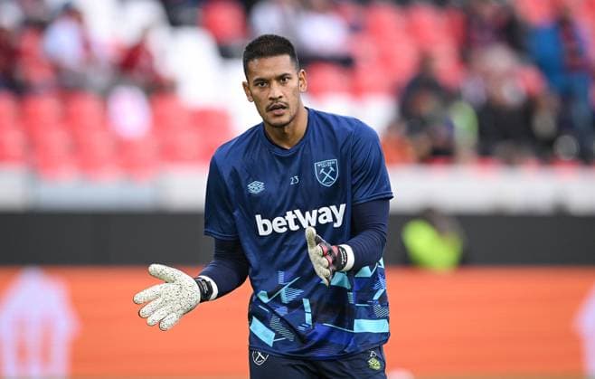 FOOTBALL EUROPE LEAGUE SEASON 2023 2024 preliminary round Group A 2 matchday SC Freiburg West Ham United 05 10 2023 goalkeeper Alphonse Areola West Ham United