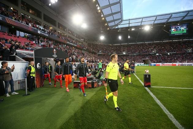 EDITORIAL USE ONLY No use with unauthorised audio, video, data, fixture lists, club league logos or live services. Online in-match use limited to 120 images, no video emulation. No use in betting, games or single club league player publications. Freiburg v West Ham United, UEFA Europa League, Group A, Football, Stade Europa-Park, Freiburg, Germany - 05 Oct 2023 EDITORIAL USE ONLY No use with unauthorised audio, video, data, fixture lists, club league logos or live services. Online in-match use limited to 120 images, no video emulation. No use in betting, games or single club league player publications. Copyright: xMichaelxZemanek Shutterstockx 14134635bq