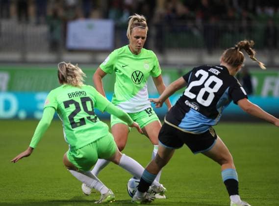 VfL vs Nuremberg, BL Women Wolfsburg, 06 10 2023, FOOTBALL VfL Wolfsburg vs 1 FC Nuremberg, Google Pixel Women Bundesliga, Season 2023 24 Kristin Demann VfL Wolfsburg Wolfsburg