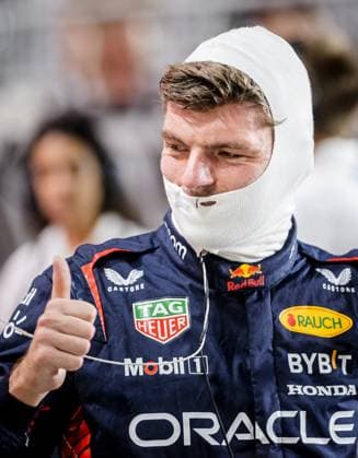 QATAR - Max Verstappen (Red Bull Racing) after qualifying prior to the Formula 1 Grand Prix at the Lusail International Circuit in Qatar. Verstappen only needs 3 more points to win his third world title in Formula 1. ANP SEM VAN DER WAL Qualification 2023 2024 xVIxANPxSportx xxANPxIVx 480402186 originalFilename: 480402186.jpg