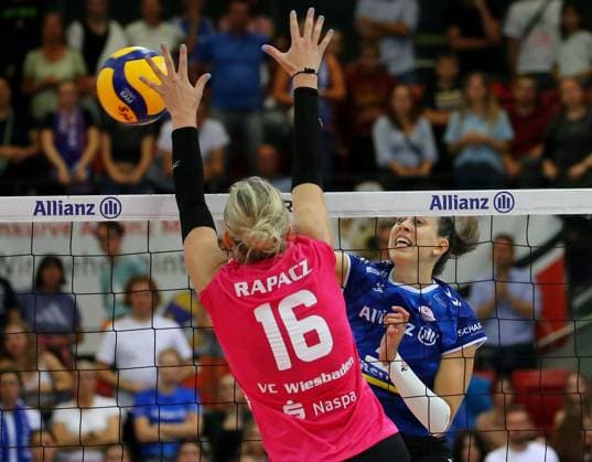 BAU 06 10 2023 Stuttgart Volleyball Allianz MTV Stuttgart vs VC Wiesbaden, Maria Segura Palleres Stuttgart