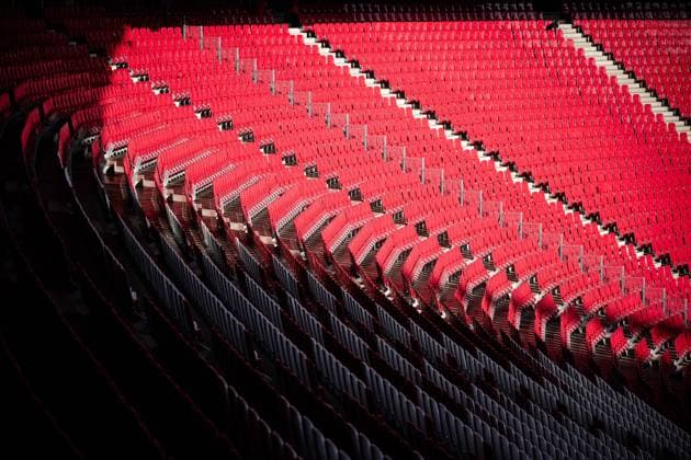 Interior view of the Red Bull Arena, home of football Bundesliga team RB Leipzig Football 1 Bundesliga, 6 match day RB Leipzig FC Bayern Muenchen 30 September 2023 Leipzig, Red Bull Arena RB Leipzig FC Bayern Muenchen