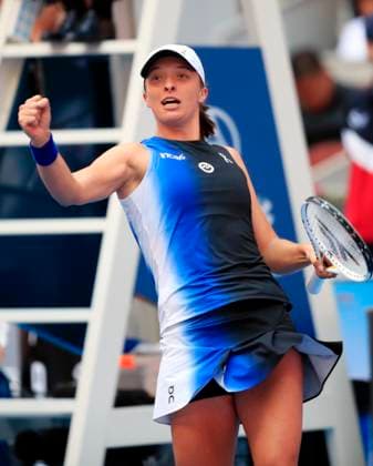 (231007) -- BEIJING, Oct. 7, 2023 -- Iga Swiatek celebrates winning the women s singles semifinal between Iga Swiatek of Poland and Coco Gauff of the United States at China Open tennis tournament in Beijing, capital of China, Oct. 7, 2023. ) (SP)CHINA-BEIJING-TENNIS-CHINA OPEN-WOMEN S SINGLES-SEMIFINAL (CN) LuoxYuan 