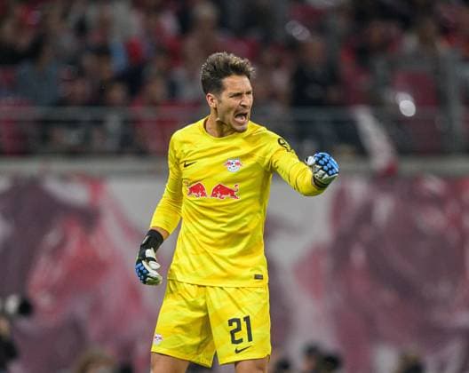Leipzig goalkeeper goalkeeper Janis Blaswich Football 1 Bundesliga, 6 matchday RB Leipzig FC Bayern Muenchen 2 2 30 September 2023 Leipzig, Red Bull Arena RB Leipzig FC Bayern Muenchen 2 2