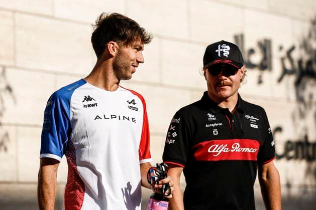 GASLY Pierre (fra), Alpine F1 Team A523, portrait BOTTAS Valtteri (fin), Alfa Romeo F1 Team Stake C43, portrait during the 2023 Formula 1 Qatar Grand Prix, 17th round of the 2023 Formula One World Championship, WM, Weltmeisterschaft from October 6 to 8, 2023 on the Lusail International Circuit, in Doha, Qatar - F1 - QATAR GRAND PRIX 2023 DPPI Panoramic 00123038__R3_7276