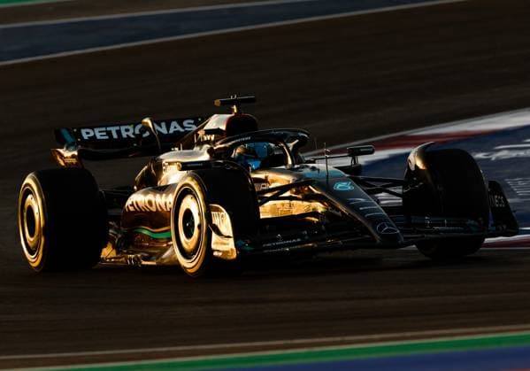 63 George Russell GBR, Mercedes AMG Petronas F1 Team , F1 Grand Prix of Qatar at Lusail International Circuit on October 7, 2023 in Doha, Qatar Photo by HOCH ZWEI Doha Qatar