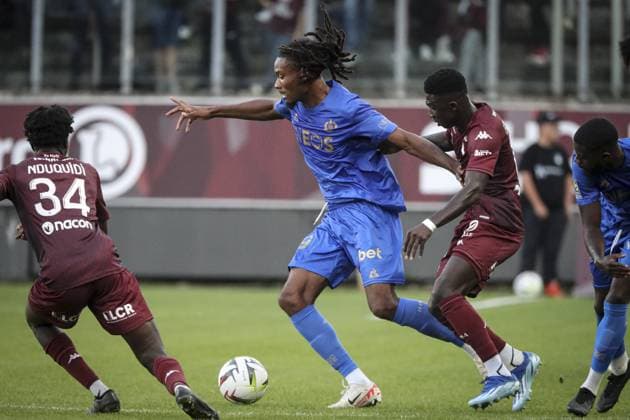 Fußball, FC Metz - OGC Nizza LAMINA CÃMARA 18 (MTZ) FOOTBALL : Metz vs Nice - Ligue 1 - 07 10 2023 ElyxandroCegarra Panoramic 