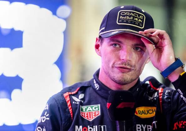 QATAR - Max Verstappen (Red Bull Racing) after winning his third Formula 1 World Championship, WM, Weltmeisterschaft following the sprint race prior to the Formula 1 Grand Prix at the Lusail International Circuit in Qatar. ANP SEM VAN DER WAL Sprint 2023 2024 xVIxANPxSportx xxANPxIVx 480497733 originalFilename: 480497733.jpg