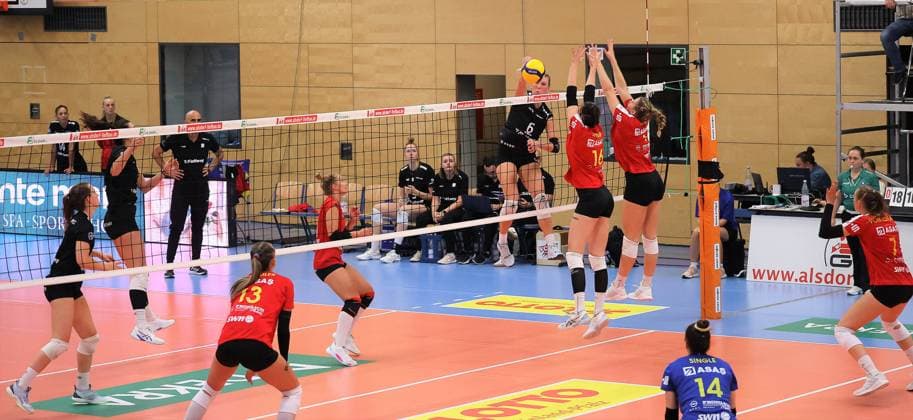 Deichstadtvolleys Neuwied Rote Raben Vilsbiburg, Womens Bundesliga, Volleyball, 1 Matchday, 7 10 2023, Deichstadtvolleys Neuwied Rote Raben Vilsbiburg, Womens Bundesliga, Volleyball, 1 Matchday, 7 10 2023, Neuwied. Copyright: xEibner-Pressefoto JoergxNiebergax EP_JNL