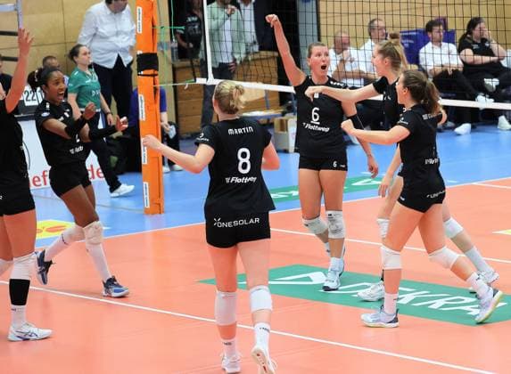 Deichstadtvolleys Neuwied Rote Raben Vilsbiburg, Womens Bundesliga, Volleyball, 1 Matchday, 7 10 2023, Deichstadtvolleys Neuwied Rote Raben Vilsbiburg, Womens Bundesliga, Volleyball, 1 Matchday, 7 10 2023, Neuwied. Copyright: xEibner-Pressefoto JoergxNiebergax EP_JNL