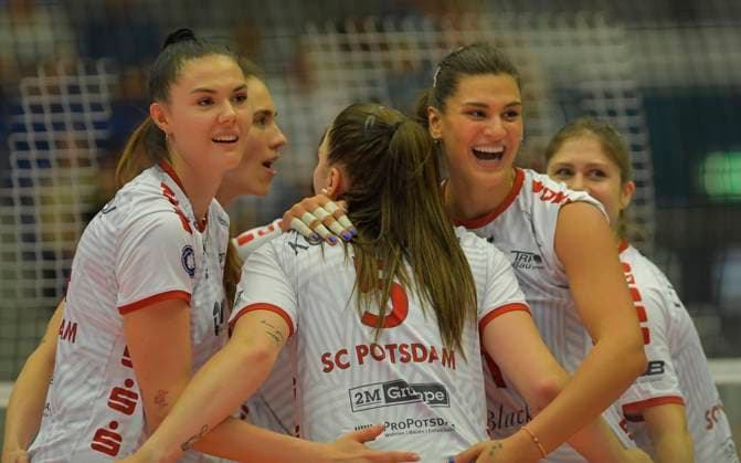 7 10 2023, Potsdam Jebel, Volleyball, Bundesliga, Dresdner SC SC Potsdam 0 3, c Dresden Germany