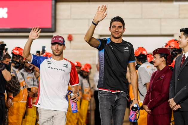 OCON Esteban (fra), Alpine F1 Team A523, portrait GASLY Pierre (fra), Alpine F1 Team A523, portrait during the 2023 Formula 1 Qatar Grand Prix, 17th round of the 2023 Formula One World Championship, WM, Weltmeisterschaft from October 6 to 8, 2023 on the Lusail International Circuit, in Doha, Qatar - F1 - QATAR GRAND PRIX 2023 - RACE DPPI Panoramic 00123039__R5_8591