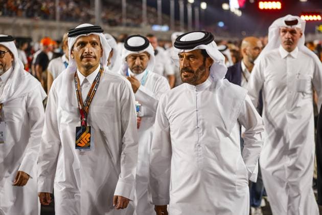 BEN SULAYEM Mohammed (uae), President of the FIA, portrait on the grid during the 2023 Formula 1 Qatar Grand Prix, 17th round of the 2023 Formula One World Championship, WM, Weltmeisterschaft from October 6 to 8, 2023 on the Lusail International Circuit, in Doha, Qatar - F1 - QATAR GRAND PRIX 2023 - RACE DPPI Panoramic  _R5_8905