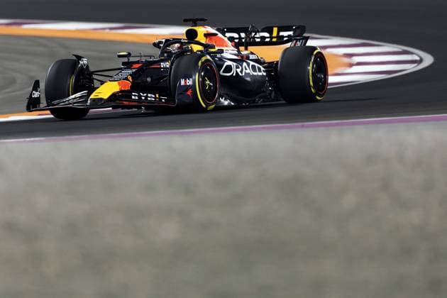 QATAR - Max Verstappen (Red Bull Racing) in action during the Formula 1 Grand Prix race at the Lusail International Circuit in Qatar. Max Verstappen became world champion a day earlier during the sprint race. ANP SEM VAN DER WAL Race 2023 2024 xVIxANPxSportx xxANPxIVx 480602076 originalFilename: 480602076.jpg