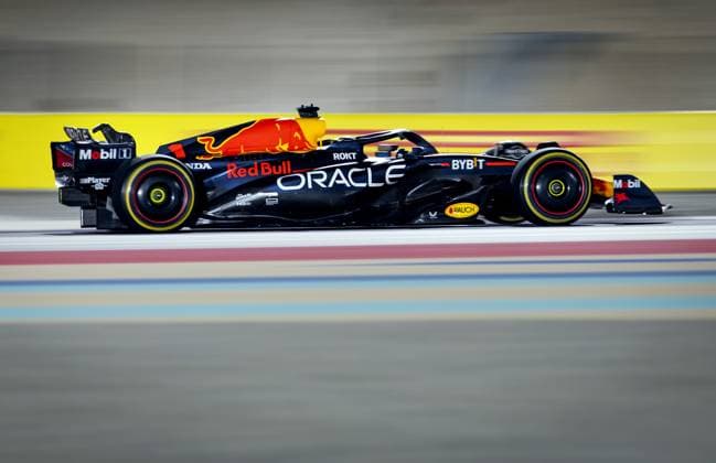 QATAR - Max Verstappen (Red Bull Racing) in action during the Formula 1 Grand Prix race at the Lusail International Circuit in Qatar. Max Verstappen became world champion a day earlier during the sprint race. ANP SEM VAN DER WAL Race 2023 2024 xVIxANPxSportx xxANPxIVx 480604747 originalFilename: 480604747.jpg
