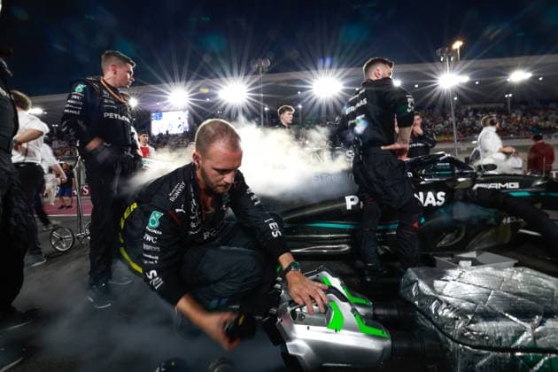 Mercedes AMG Petronas F1 Team, F1 Grand Prix of Qatar at Lusail International Circuit on October 8, 2023 in Doha, Qatar Photo by HOCH ZWEI Doha Qatar