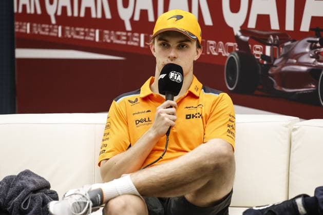 PIASTRI Oscar (aus), McLaren F1 Team MCL60, portrait press conference, PK, Pressekonferenz during the 2023 Formula 1 Qatar Grand Prix, 17th round of the 2023 Formula One World Championship, WM, Weltmeisterschaft from October 6 to 8, 2023 on the Lusail International Circuit, in Doha, Qatar - F1 - QATAR GRAND PRIX 2023 - RACE DPPI Panoramic 00123039__R3_9698