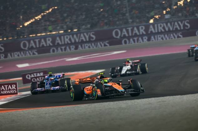 4 Lando Norris GBR, McLaren F1 Team , F1 Grand Prix of Qatar at Lusail International Circuit on October 8, 2023 in Doha, Qatar Photo by HOCH ZWEI Doha Qatar