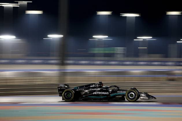63 George Russell GBR, Mercedes AMG Petronas F1 Team , F1 Grand Prix of Qatar at Lusail International Circuit on October 8, 2023 in Doha, Qatar Photo by HOCH ZWEI Doha Qatar