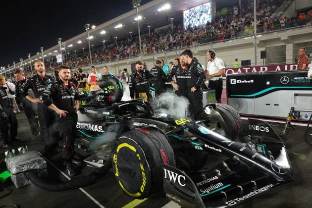 Mercedes AMG Petronas F1 Team, F1 Grand Prix of Qatar at Lusail International Circuit on October 8, 2023 in Doha, Qatar Photo by HOCH ZWEI Doha Qatar