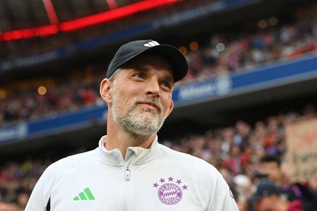Sport Themen der Woche KW40 Sport Bilder des Tages Trainer Thomas TUCHEL (Bayern Muenchen) , Einzelbild,angeschnittenes Einzelmotiv,Portraet,Portrait,Porträtz. Fussball 1. Bundesliga Saison 2023 2024, 7.Spieltag, Spieltag07 FC Bayern Muenchen - SC Freiburg 3-0 am 08.10.2023 , A L L I A N Z A R E N A *** Coach Thomas TUCHEL Bayern Muenchen , single image,cropped single image,portrait,portrait etching Football 1 Bundesliga season 2023 2024, 7 matchday, Spieltag07 FC Bayern Muenchen SC Freiburg 3 0 am 08 10 2023 , A L L I A N Z A R E N A