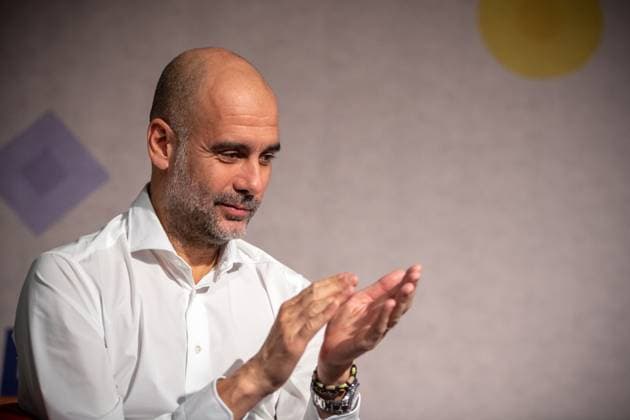 Foto Marco Alpozzi LaPresse 09 Ottobre 2023 - Cuneo, Italia - - Pep Guardiola interviene all evento "Dialoghi sul talento "Nella foto: Pep GuardiolaOctober 09, 2023 Cuneo, Italy - sport -Pep Guardiola speaks at the "Dialogues on talent " event In the pic: Pep Guardiola  Copyright: xMarcoxAlpozzi LaPressex