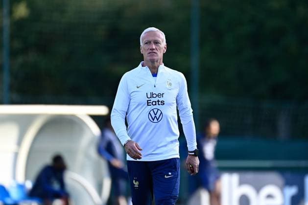 Didier Deschamps ( selectionneur - entraineur - France ) - FOOTBALL : Entrainement Equipe de France - Clairefontaine - 09 10 2023 FedericoPestellini Panoramic 