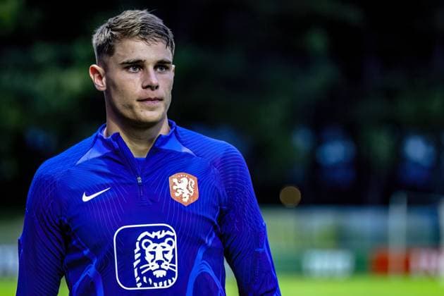 ZEIST, Netherlands, 09-10-2023, football, KNVB Campus, press conference, PK, Pressekonferenz and training Netherlands, season 2023 2024, Netherlands player Micky van de Ven during the training before the match Netherlands - France Press conference and training Netherlands 09-10-2023  x22698860x Copyright: