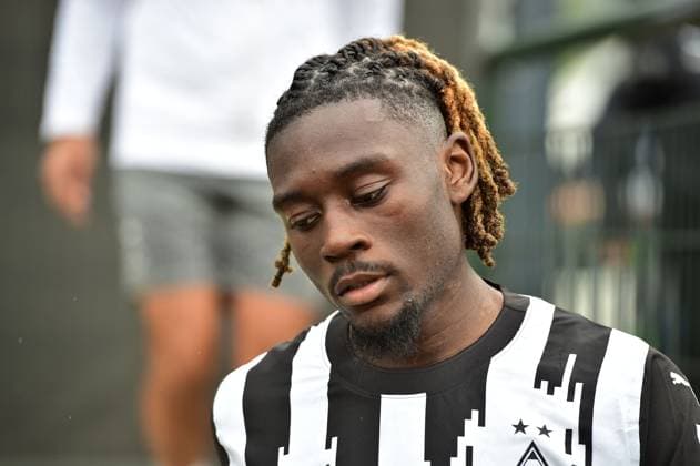 12.10.2023; Moenchengladbach; Fussball, Herren, 1. Fussball-Bundesliga, Saison 2023 2024, Testspiel, Borussia Moenchengladbach vs. VV St. Truiden Kouadio Manu Kone (Gladbach) DFL regulations prohibit any use of photographs as image sequences and or quasi-video. Borussia-Park NRW Deutschland *** 12 10 2023 Moenchengladbach Football, Men, 1 Football Bundesliga, Season 2023 2024, Test Match, Borussia Moenchengladbach vs VV St Truiden Kouadio Manu Kone Gladbach DFL regulations prohibit any use of photographs as image sequences and or quasi video Borussia Park NRW Germany