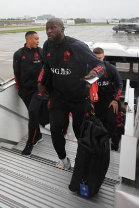 Austria v Belgium - European Qualifiers EURO 2024 - media activities BRUSSELS, BELGIUM - OCTOBER 12 : Lukaku Romelu forward of Belgium pictured at Brussles airport prior to the UEFA EURO, EM, Europameisterschaft,Fussball 2024 European Qualifiers match in group F match against Austria on October 12, 2023 in Brussels, Belgium, 12 10 2023 Brussels Belgium  Copyright: xTsix