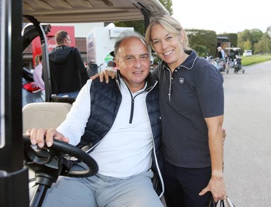 13 10 23 Golf VR Bank Charity Cup Marhördt Germany, Marhördt, 13 10 2023, Golf, VR Bank Charity Cup Marhördt Hansi Müller with Mrs. Elke Röhrle