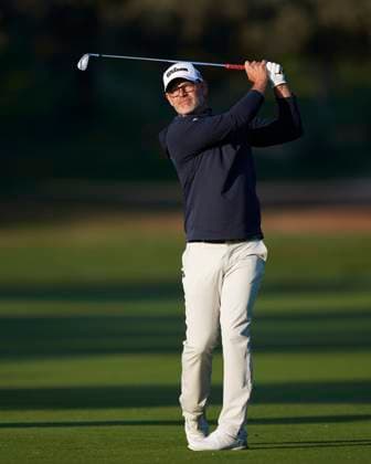 Acciona Open de Espana presented by Madrid - Day Two Paul Waring of England plays a shot on the 1st hole during Day Two of the Acciona Open de Espana presented by Madrid at Club de Campo Villa de Madrid on October 13, 2023, in Madrid, Spain. Madrid Club de Campo Villa de Madrid Madrid Spain RL_ACCMOESP_192 Copyright: xRicardoxLarreinax