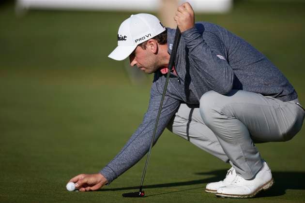 Acciona Open de Espana presented by Madrid - Day Two Nicolai Von Dellingshausen of Germany gets ready for a putt on the 1st hole during Day Two of the Acciona Open de Espana presented by Madrid at Club de Campo Villa de Madrid on October 13, 2023, in Madrid, Spain. Madrid Club de Campo Villa de Madrid Madrid Spain RL_ACCMOESP_226 Copyright: xRicardoxLarreinax