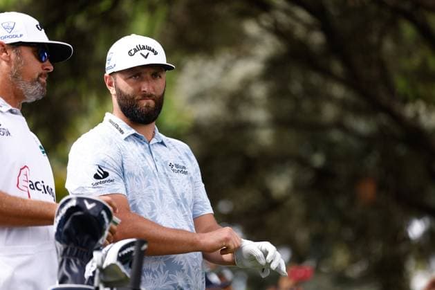 October 13, 2023, MADRID, MADRID, SPAIN: Jon Rahm of Spain looks on during Acciona Open de Espana, Round 2, Golf tournament celebrated at Club de Campo on October 13, 2023, in Madrid, Spain. MADRID SPAIN - ZUMAa181 20231013_zaa_a181_002 Copyright: xOscarxJ.xBarrosox