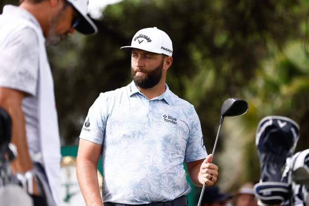 October 13, 2023, MADRID, MADRID, SPAIN: Jon Rahm of Spain looks on during Acciona Open de Espana, Round 2, Golf tournament celebrated at Club de Campo on October 13, 2023, in Madrid, Spain. MADRID SPAIN - ZUMAa181 20231013_zaa_a181_006 Copyright: xOscarxJ.xBarrosox