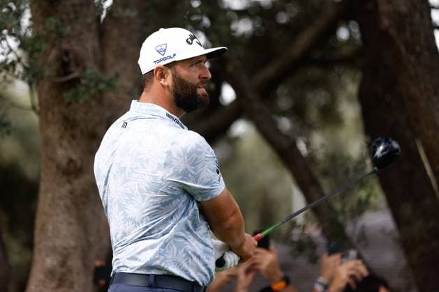 October 13, 2023, MADRID, MADRID, SPAIN: Jon Rahm of Spain in action during Acciona Open de Espana, Round 2, Golf tournament celebrated at Club de Campo on October 13, 2023, in Madrid, Spain. MADRID SPAIN - ZUMAa181 20231013_zaa_a181_008 Copyright: xOscarxJ.xBarrosox