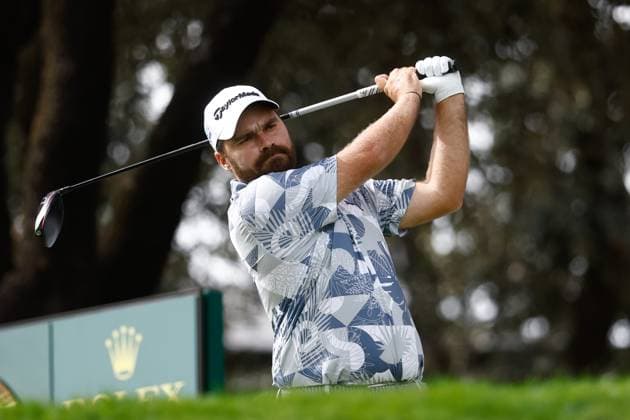 October 13, 2023, MADRID, MADRID, SPAIN: Romain Langasque of France in action during Acciona Open de Espana, Round 2, Golf tournament celebrated at Club de Campo on October 13, 2023, in Madrid, Spain. MADRID SPAIN - ZUMAa181 20231013_zaa_a181_023 Copyright: xOscarxJ.xBarrosox