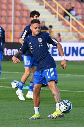 Fußball, U20 Länderspiel, Italien - Polen Foto Francesco Mazzitello LaPresse 13 ottobre 2023 Catanzaro, Italia - calcio - Italia U20 vs Polonia U20 - Under 20 Elite League - Stadio Nicola Ceravolo. Nella foto: d andrea October 13, 2023 Catanzaro, Italy - sport, soccer - Italy U20 vs Poland U20 - Under 20 Elite League - Nicola Ceravolo stadium. In the pic:  Copyright: xFrancescoxMazzitello LaPressex