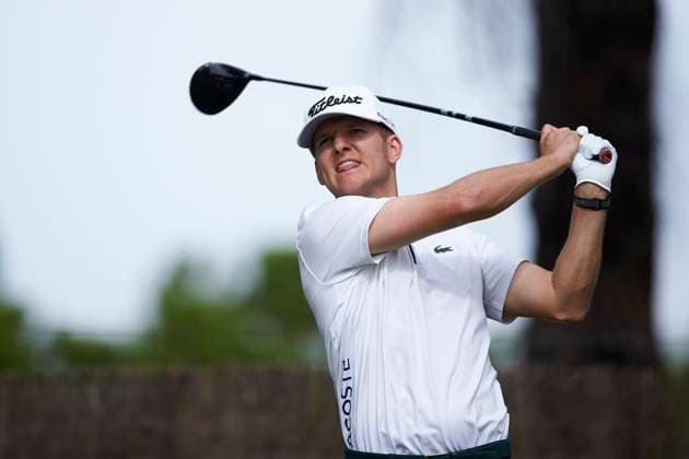 Acciona Open de Espana presented by Madrid - Day Two Yannik Paul of Germany plays a tee shot on the 3rd hole during Day Two of the Acciona Open de Espana presented by Madrid at Club de Campo Villa de Madrid on October 13, 2023, in Madrid, Spain. Madrid Club de Campo Villa de Madrid Madrid Spain RL_ACCMOESP_275 Copyright: xRicardoxLarreinax