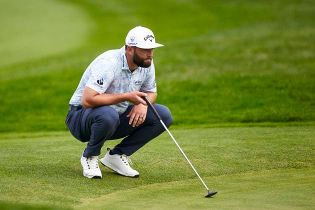 Acciona Open de Espana presented by Madrid - Day Two Jon Rahm of Spain looks on the 4rd hole during Day Two of the Acciona Open de Espana presented by Madrid at Club de Campo Villa de Madrid on October 13, 2023, in Madrid, Spain. Madrid Club de Campo Villa de Madrid Madrid Spain RL_ACCMOESP_282 Copyright: xRicardoxLarreinax