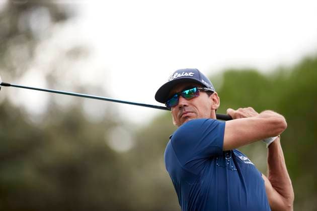 Acciona Open de Espana presented by Madrid - Day Two Rafa Cabrera Bello of Spain plays a tee shot on the 7th hole during Day Two of the Acciona Open de Espana presented by Madrid at Club de Campo Villa de Madrid on October 13, 2023, in Madrid, Spain. Madrid Club de Campo Villa de Madrid Madrid Spain RL_ACCMOESP_290 Copyright: xRicardoxLarreinax