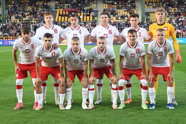 Fußball, U20 Länderspiel, Italien - Polen Elite League 2023-2024 Stadio Nicola Ceravolo-Catanzaro In foto: La formazione della Polonia Copyright: xAndreaxRositox DSC_1411