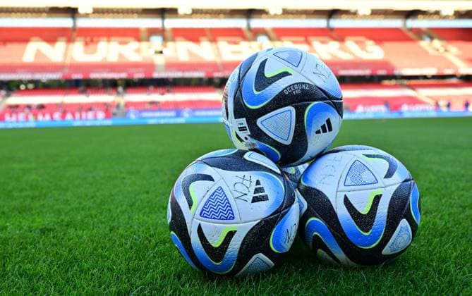 13 10 2023 football season 2023 2024 1 women soccer Bundesliga 04 matchday 1 FC Nürnberg FCN club TSG 1899 Hoffenheim sport photo zinc xwoxzix feature impression symbol picture symbol photo training ball ball match ball