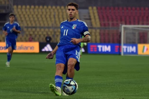 Fußball, U20 Länderspiel, Italien - Polen Elite League 2023-2024 Stadio Nicola Ceravolo-Catanzaro In foto: Luis Hasa Copyright: xAndreaxRositox DSC_7874