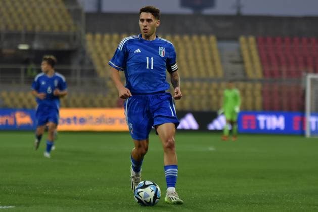 Fußball, U20 Länderspiel, Italien - Polen Elite League 2023-2024 Stadio Nicola Ceravolo-Catanzaro In foto: Luis Hasa Copyright: xAndreaxRositox DSC_7872